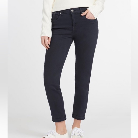 BARBOUR 2/4 Navy Essential Slim Jeggings Trousers Jeans Twill Stretch - Picture 6 of 14